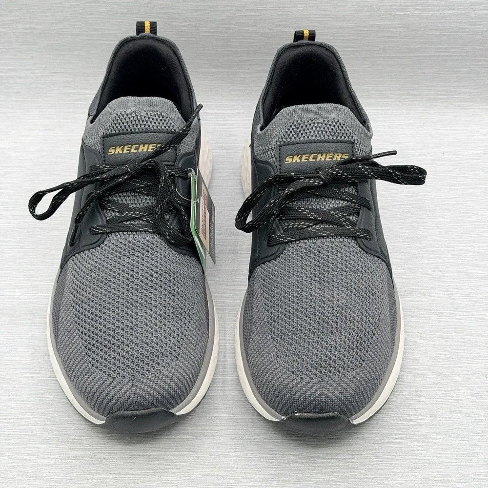Skechers Men's 11.5 Shoes Gray Sneakers Relaxed Fit Walking Dalton 210986